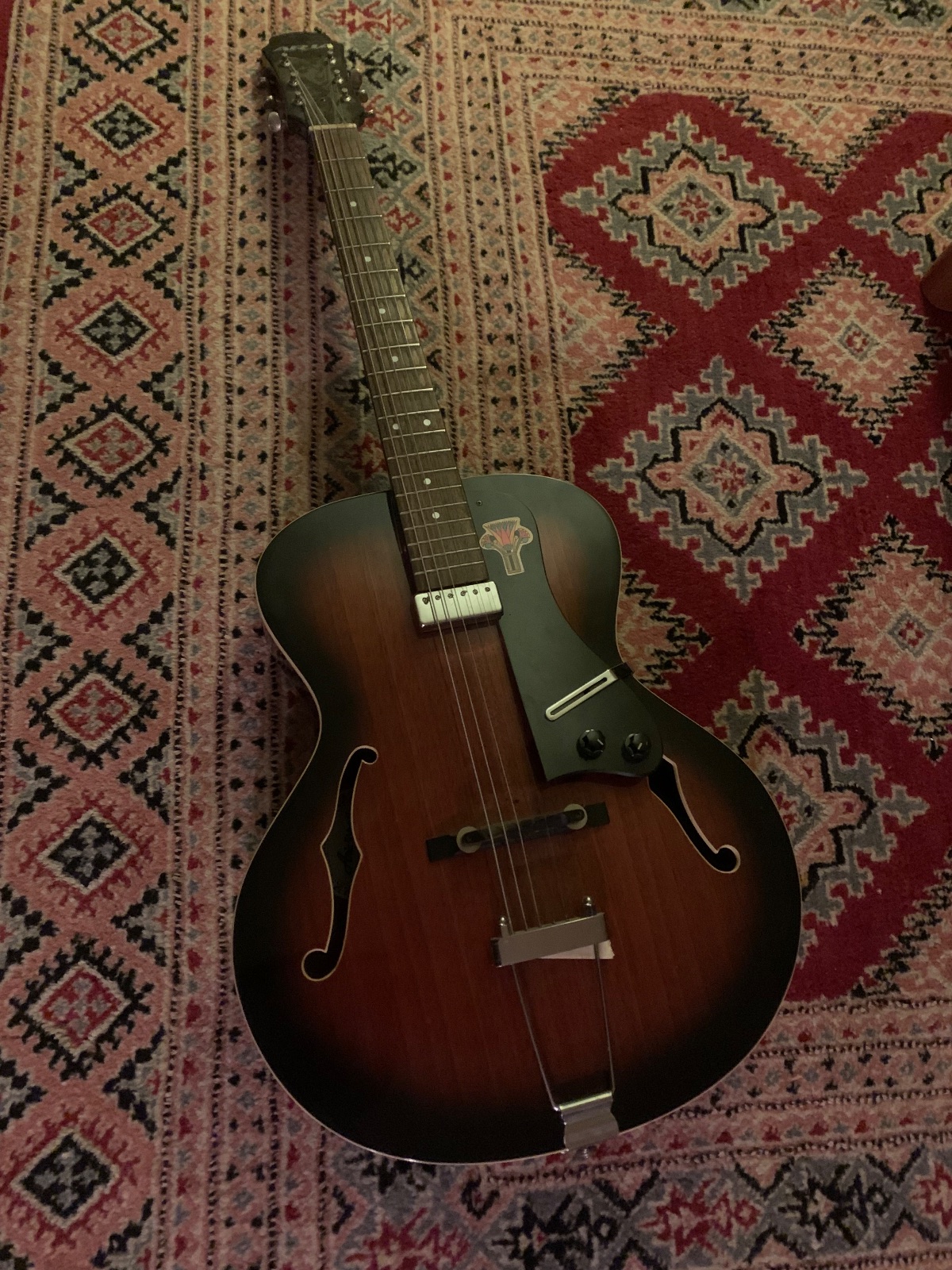 Aria hollow body electric guitar
